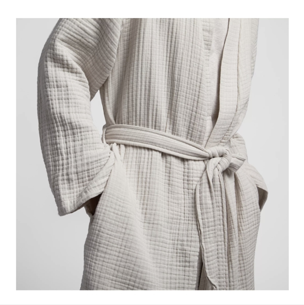 NEW Parachute Gauze Robe in Bone, size Medium